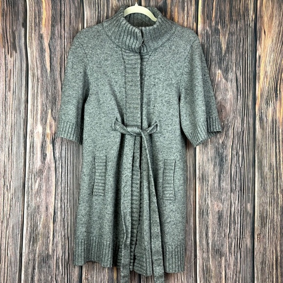 Banana Republic Gray Lambswool and Cashmere Blend Cardigan /Sweater- Size XL - Picture 1 of 11